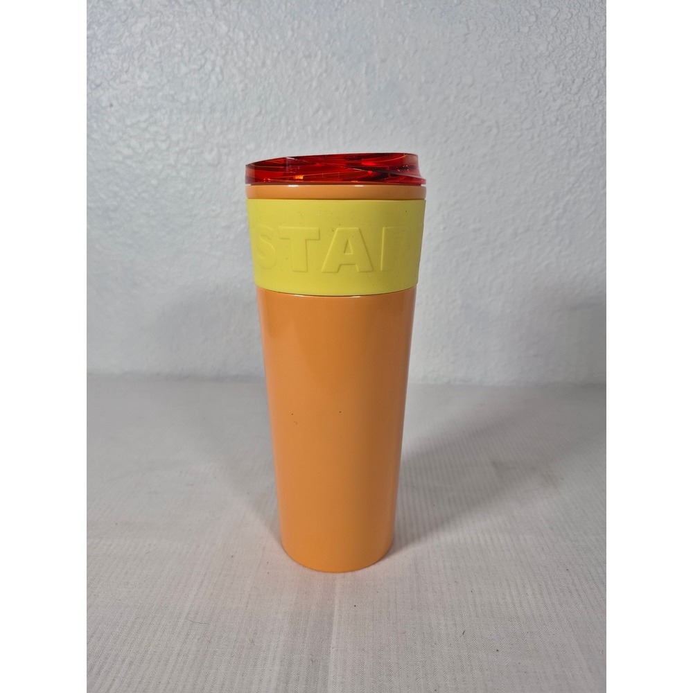 Starbucks Summer 2025 Orange Yellow Stainless Steel Travel Tumbler 16oz